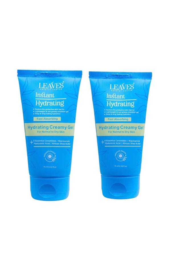 Instant Hydrating – Fast Absorbing Hydrating Creamy Gel 75ml 1+1